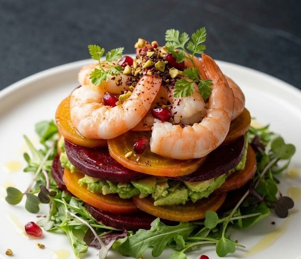 Mary Berry Beetroot, Avocado and Prawn Salad Recipe