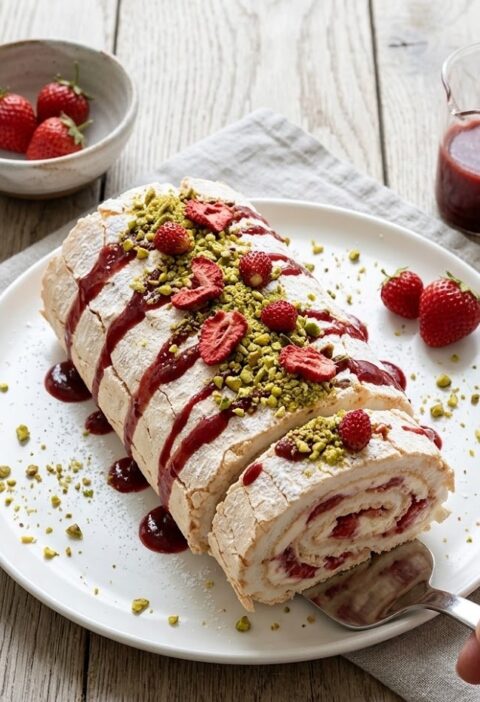 Mary Berry Strawberry Meringue Roulade Recipe