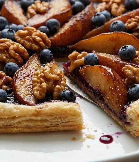 Mary Berry Pear and Blueberry Galette Recipe