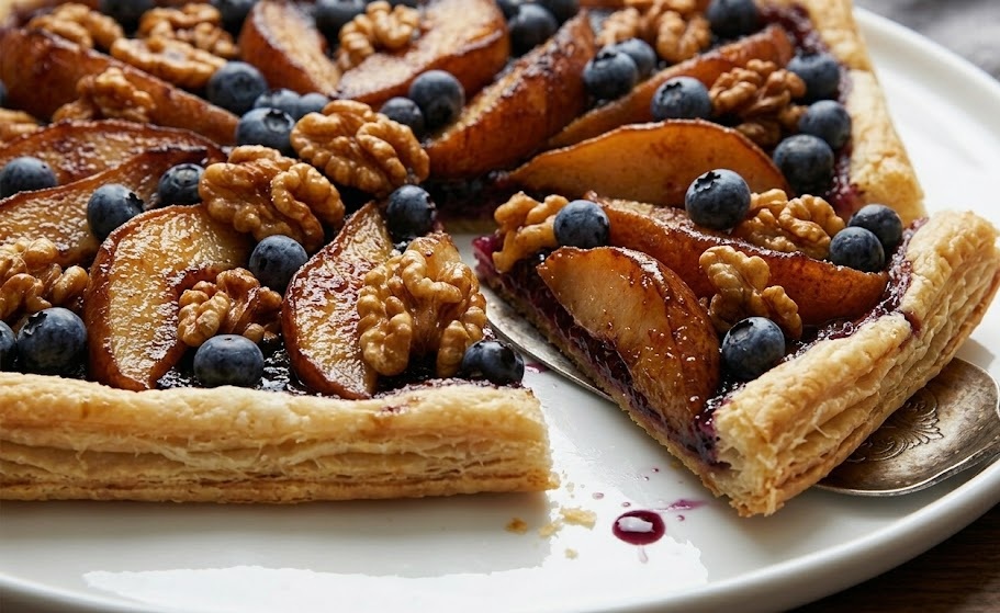 Mary Berry Pear and Blueberry Galette Recipe